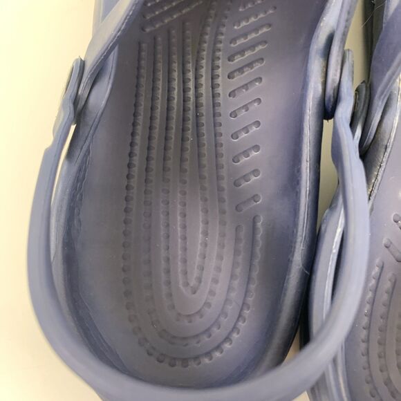 Crocs Shayna Mary Jane Slingback Navy Blue Round Toe Comfort Clog Slip Womens 8 - Picture 8 of 15